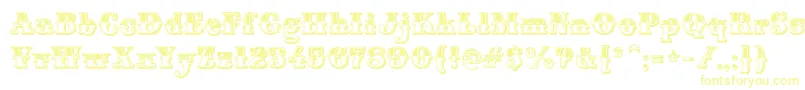 MontiDecorB Font – Yellow Fonts