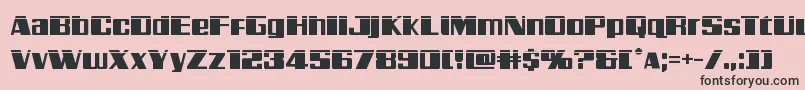 Galacticstormlaser Font – Black Fonts on Pink Background