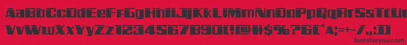 Galacticstormlaser Font – Black Fonts on Red Background