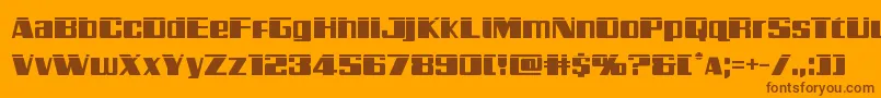More about Galacticstormlaser Font Galacticstormlaser Font – Brown Fonts on Orange Background