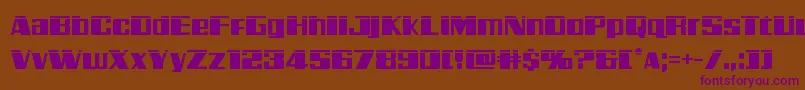 Galacticstormlaser Font – Purple Fonts on Brown Background