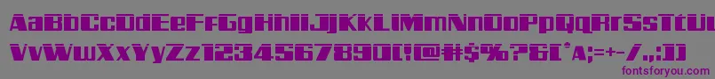 Galacticstormlaser Font – Purple Fonts on Gray Background