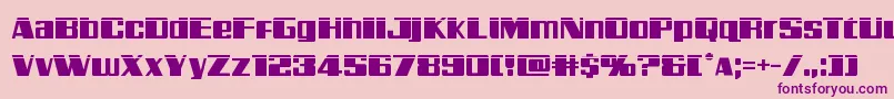 Galacticstormlaser Font – Purple Fonts on Pink Background