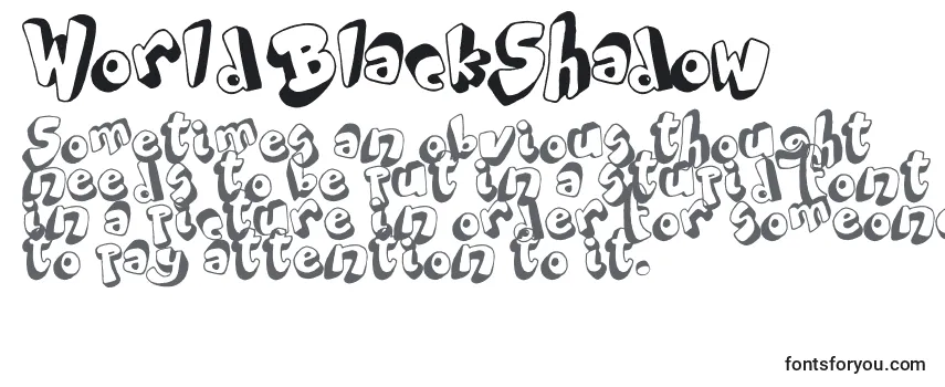 WorldBlackShadow Font