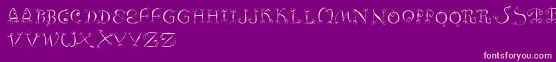 Weitere Informationen zur Fishhooks-Schriftart Fishhooks-Schriftart – Rosa Schriften auf violettem Hintergrund