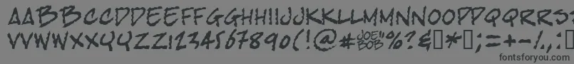 Bobtag Font – Black Fonts on Gray Background