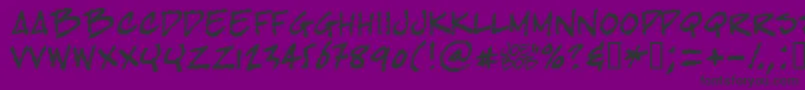 Bobtag Font – Black Fonts on Purple Background