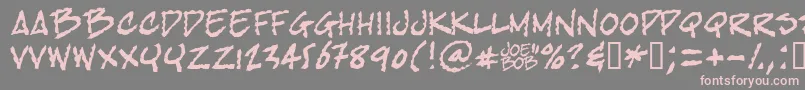 Bobtag Font – Pink Fonts on Gray Background