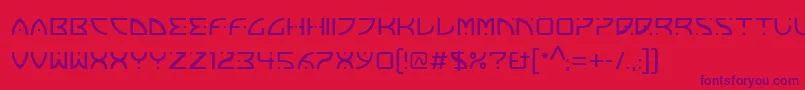 FranoschLtMedium Font – Purple Fonts on Red Background