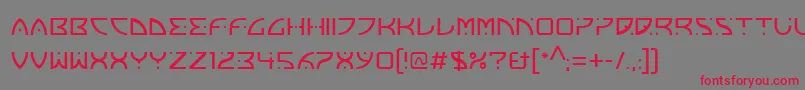 FranoschLtMedium Font – Red Fonts on Gray Background