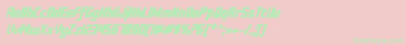More about Sujetabolditalic Font Sujetabolditalic Font – Green Fonts on Pink Background