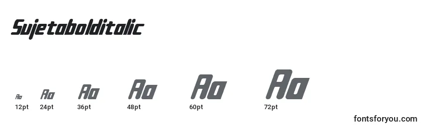 Sujetabolditalic Font Sizes