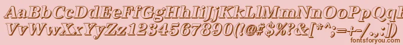 AntiquashBolditalic Font – Brown Fonts on Pink Background