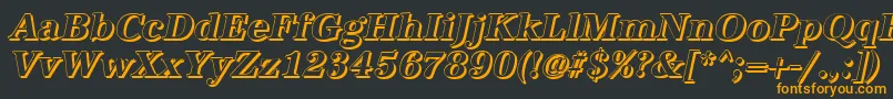 AntiquashBolditalic Font – Orange Fonts on Black Background