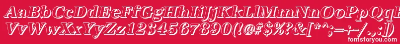 AntiquashBolditalic Font – White Fonts on Red Background