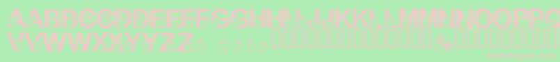 FlPenguin Font – Pink Fonts on Green Background