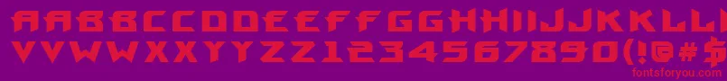 ProunxBold Font – Red Fonts on Purple Background