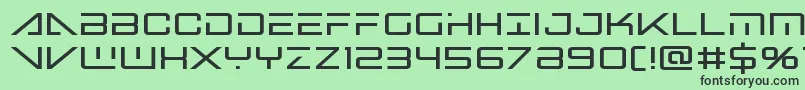 Bansheepilotbold Font – Black Fonts on Green Background