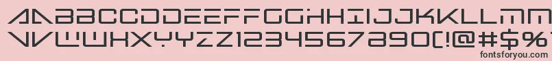 Bansheepilotbold Font – Black Fonts on Pink Background