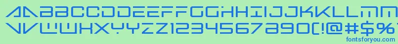 Bansheepilotbold Font – Blue Fonts on Green Background