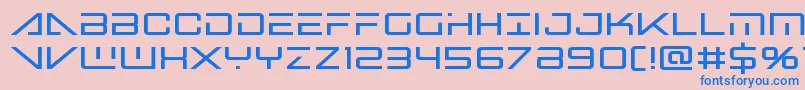 Bansheepilotbold Font – Blue Fonts on Pink Background