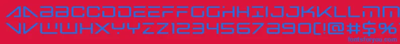 Bansheepilotbold Font – Blue Fonts on Red Background