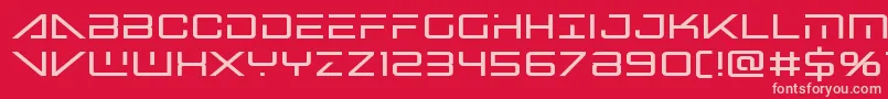 Bansheepilotbold Font – Pink Fonts on Red Background