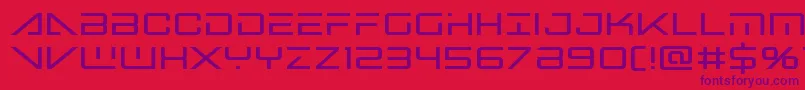 Bansheepilotbold Font – Purple Fonts on Red Background