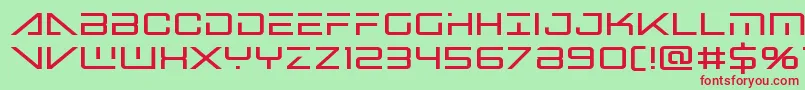 Bansheepilotbold Font – Red Fonts on Green Background