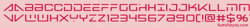 Bansheepilotbold Font – Red Fonts on Pink Background