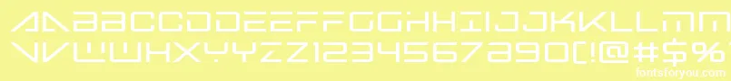 Bansheepilotbold Font – White Fonts on Yellow Background