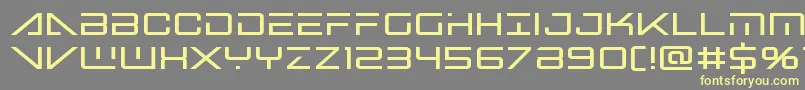 Bansheepilotbold Font – Yellow Fonts on Gray Background