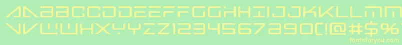 Bansheepilotbold Font – Yellow Fonts on Green Background