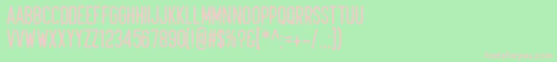 Kudajets Font – Pink Fonts on Green Background