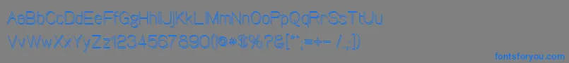 Canin Font – Blue Fonts on Gray Background