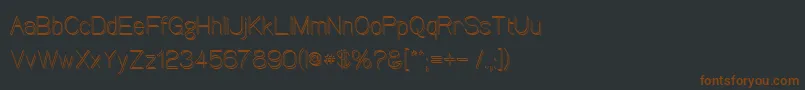 Canin-fontti – ruskeat fontit mustalla taustalla