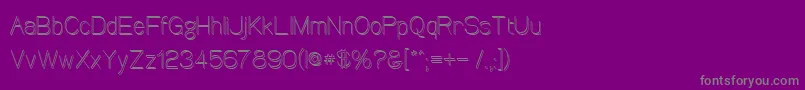 Canin Font – Gray Fonts on Purple Background