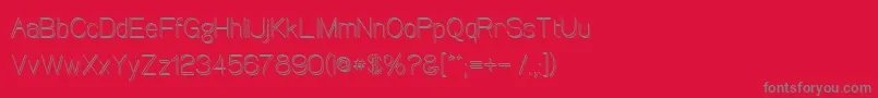 More about Canin Font Canin Font – Gray Fonts on Red Background