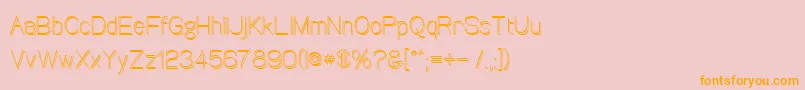 Canin Font – Orange Fonts on Pink Background