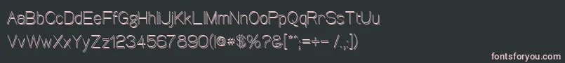 Шрифт Canin – розовые шрифты на чёрном фоне