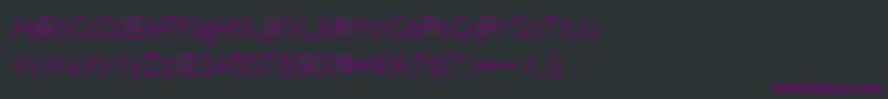 Canin Font – Purple Fonts on Black Background