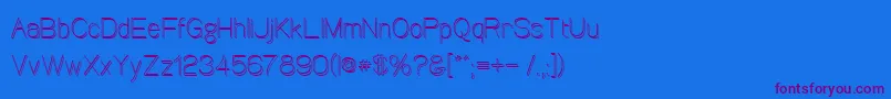 Canin Font – Purple Fonts on Blue Background