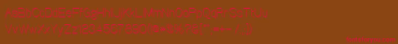 Canin Font – Red Fonts on Brown Background