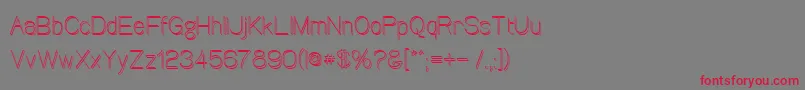 Canin Font – Red Fonts on Gray Background