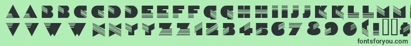 Шрифт Wenatchee – чёрные шрифты на зелёном фоне