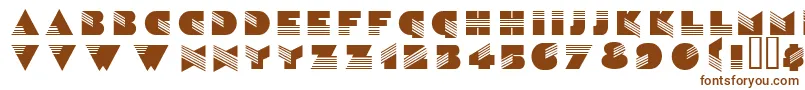 フォントWenatchee – 白い背景に茶色のフォント