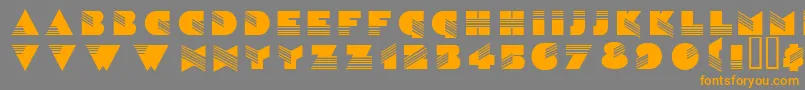 Wenatchee Font – Orange Fonts on Gray Background