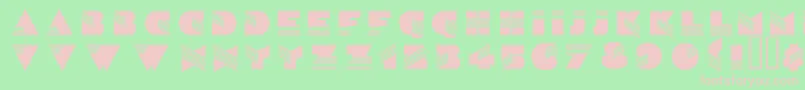 Wenatchee Font – Pink Fonts on Green Background