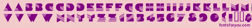 Wenatchee Font – Purple Fonts on Pink Background