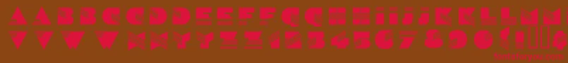 Wenatchee Font – Red Fonts on Brown Background